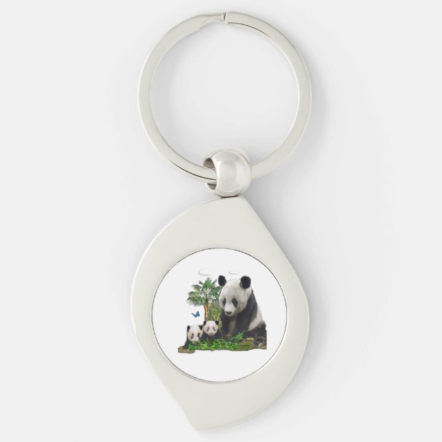 Porte-clés L'art du Panda (Devant)