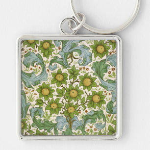 Porte-clés L'art nouveau du motif de verger de William Morris