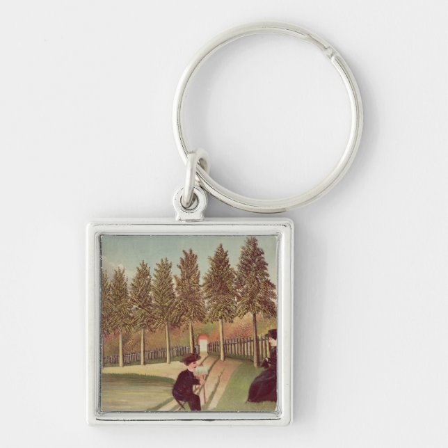 Porte-clés L'artiste peignant son épouse, 1900-05 (Devant)