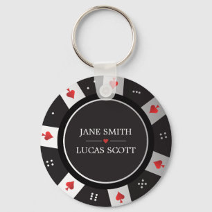 Porte-clés Las Vegas Casino Poker Chip Mariage Favoriser