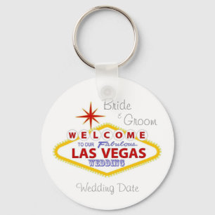Porte-clés Las Vegas Mariage Keepsaké Porte - clé