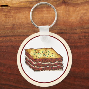 Porte-clés Lasagna Lasagna Italienne Cuisine américaine