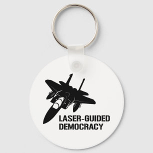 Porte-clés Laser-Guided Democracy / Peace through Firepower