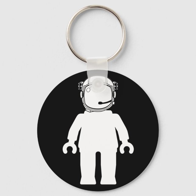 Porte-clés L'astronaute de style banksy Minifig (Recto)