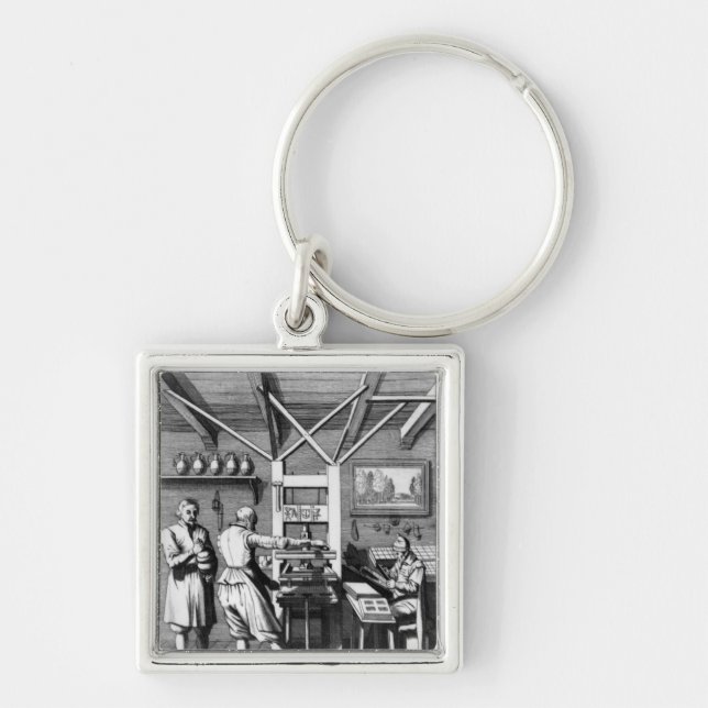 Porte-clés L'atelier de reliure de Laurens Janszoon Koster (Devant)
