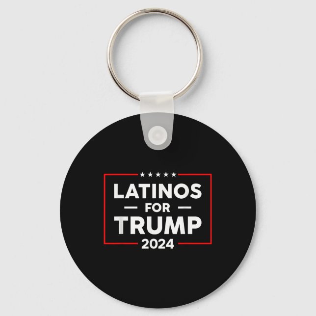 Porte-clés Latinos pour Trump 2024 (Recto)