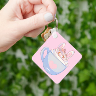 Porte-clés Latte de lapin avec cannelle
