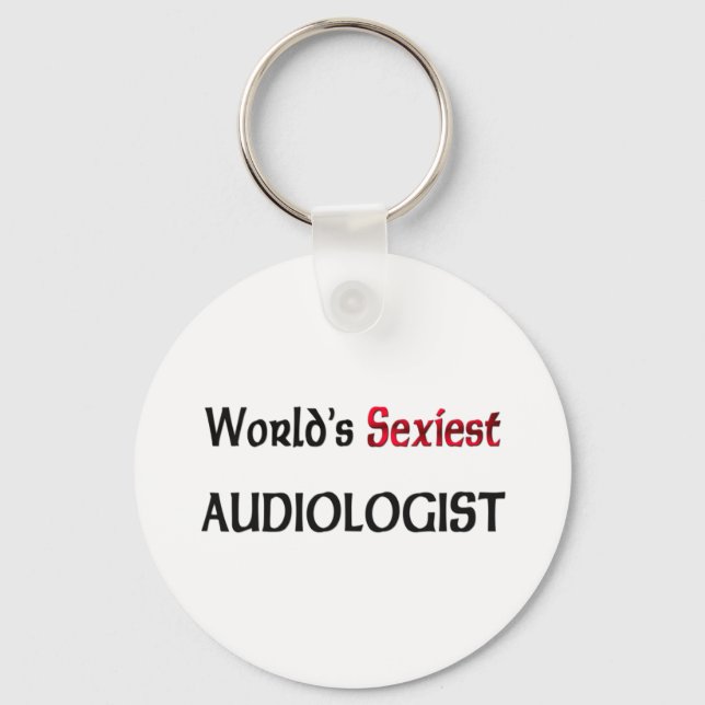 Porte-clés L'audiologiste le plus flexible du monde (Recto)