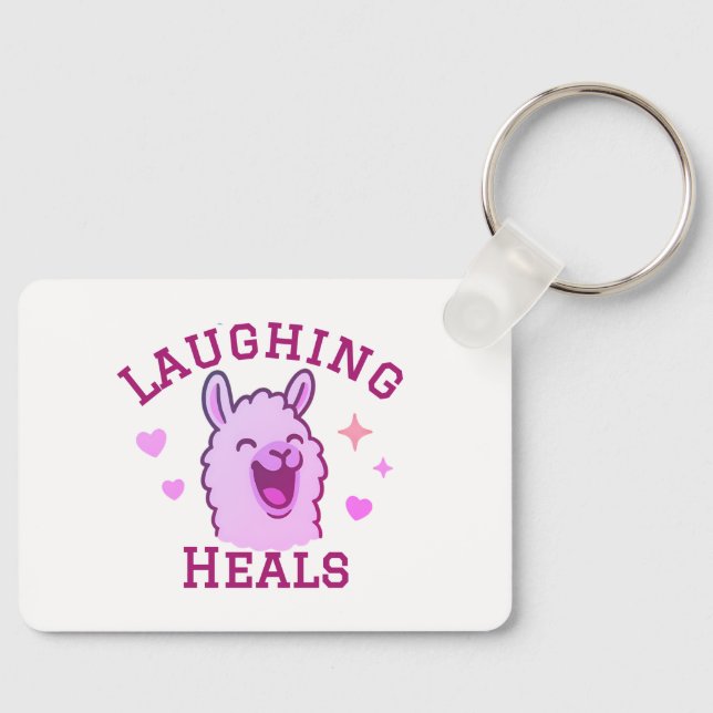 Porte-clés Laughing Heals Cute Llama Porte - clé (Recto)