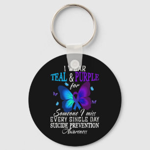 Porte-clés Lauréats turquoises et violets de la prévention du