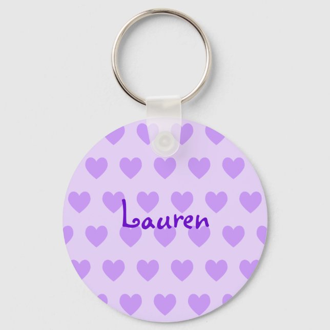 Porte-clés Lauren en violet (Recto)