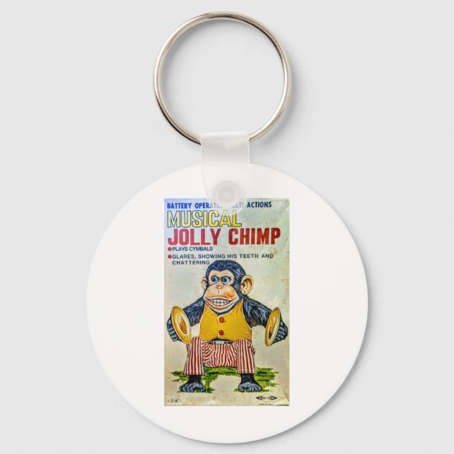Porte-clés L'autocollant Cymbal Monkey (Recto)