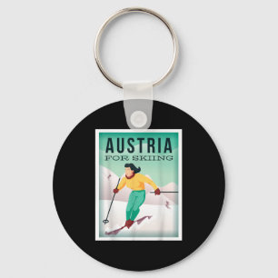 Porte-clés L'Autriche pour le ski Pistensau & Skihaserl d