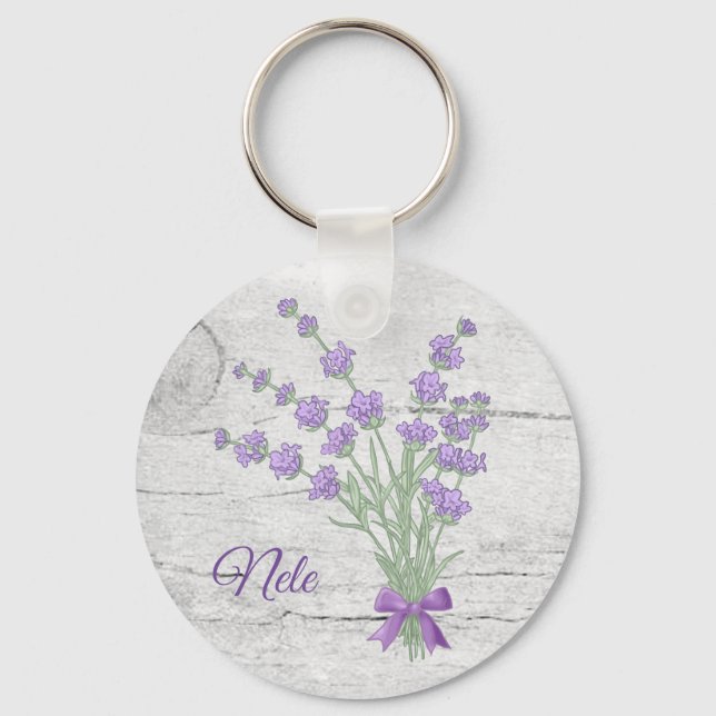 Porte-clés Lavendelstrauss, personalisiert  (Recto)