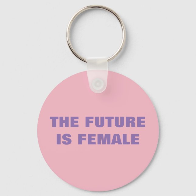 PORTE-CLÉS L'AVENIR EST LA FEMME (Recto)