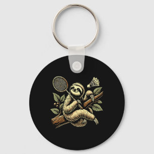 Porte-clés Lazy Sloth Dminton Player Shutting 1