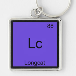 Porte-clés Lc - Longcat T-Shirt Symbole de Chimie Drôle Mème
