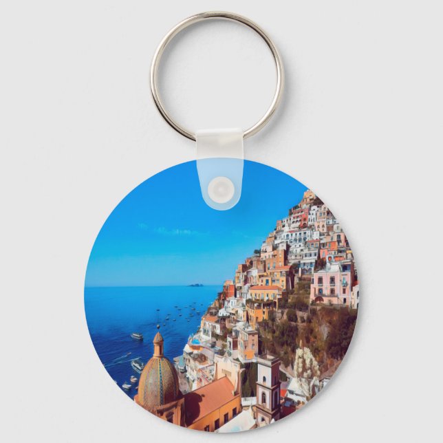 Porte-clés ldp POSITANO - Côte d'Amalfi - Panorama (Recto)