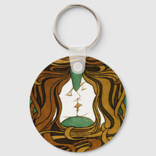 Porte-clés Le Baiser Peter Behrens Art Nouveau Art Ancien