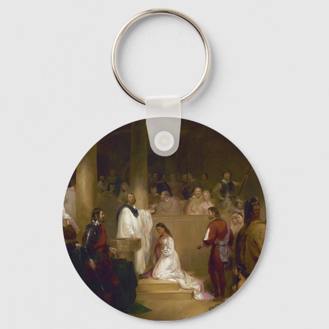 Porte-clés Le baptême de Pocahontas par John Gadsby Chapman (Recto)