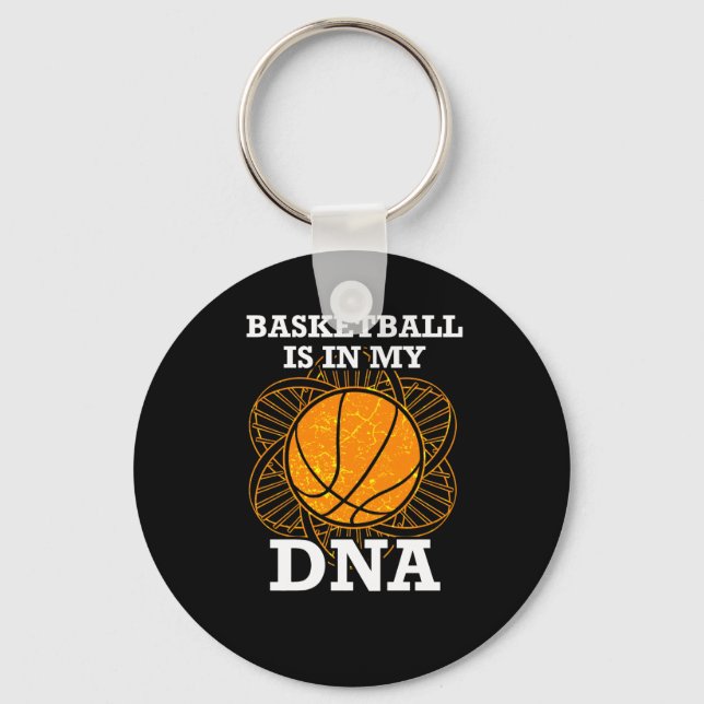 Porte-clés Le Basket-Ball Est Dans Mon Adn (Recto)
