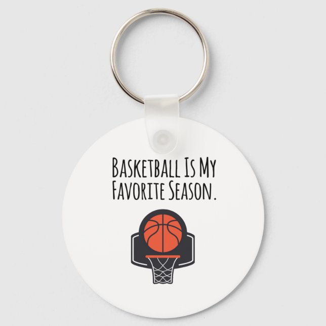 Porte-clés Le Basket Est Ma Saison Préférée (Recto)