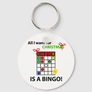 Porte-clés Le BINGO-TEST I veulent un bingo-test pour Noël