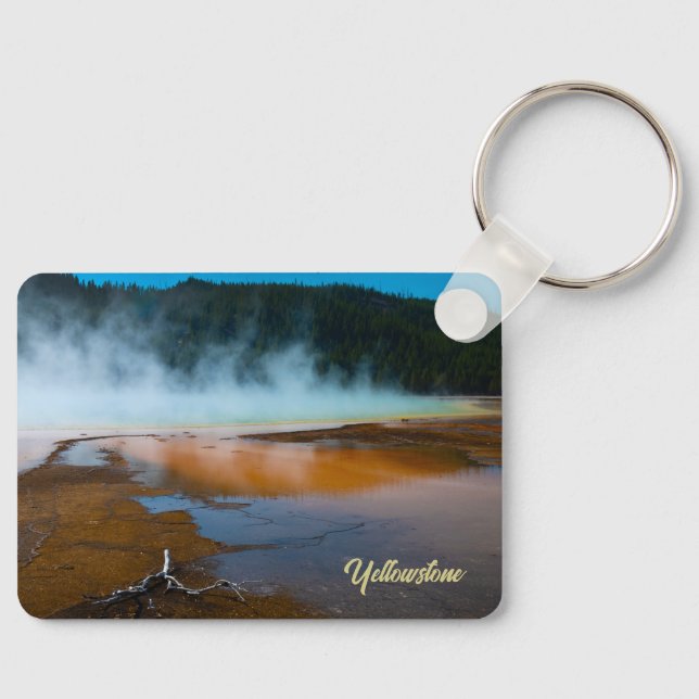 Porte-clés le bord du Grand Prismatic Spring Yellowstone (Recto)