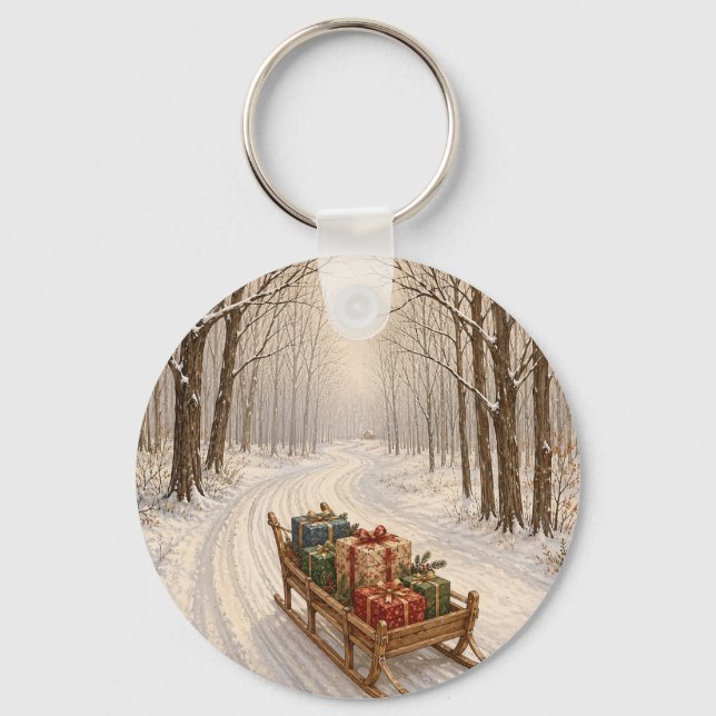 Porte-clés Le Cadeau du Bois d'Hiver (Verso)