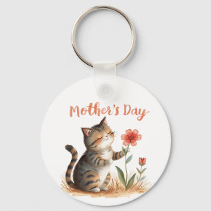 Porte-clés Le cadeau d'un petit chat pour maman