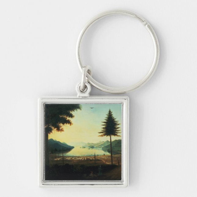 Porte-clés Le campement au lac George, New York, 1759 (huile (Devant)