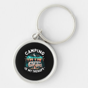 Porte-clés Le camping vintage est mon aventure familiale thér