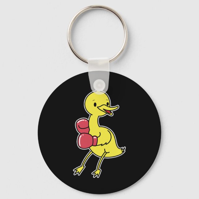 Porte-clés Le Canard Fait La Boxe (Recto)
