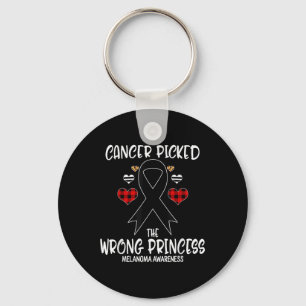 Porte-clés Le Cancer A Choisi La Mauvaise Princesse Melanoma 