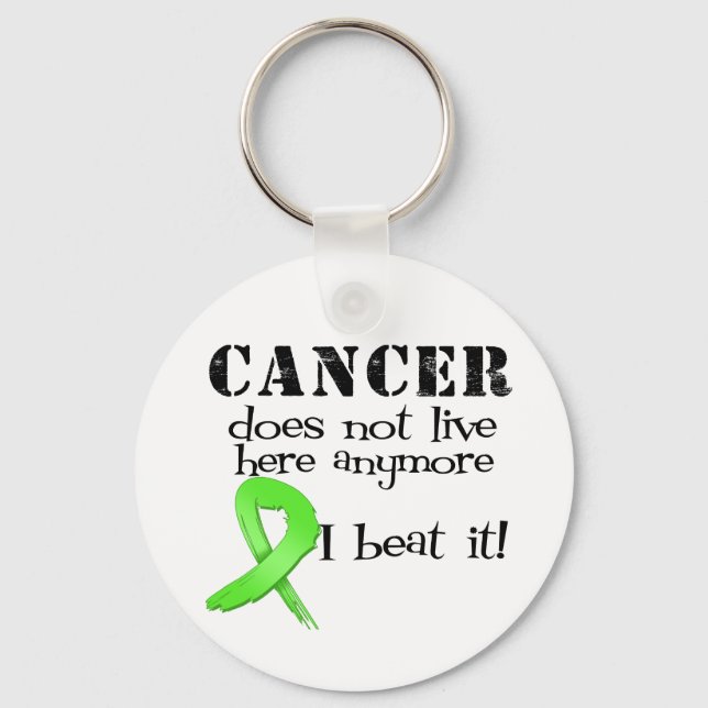 Porte-clés Le cancer du lymphome ne vit plus ici (Recto)