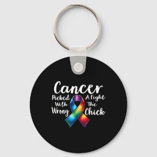 Porte-clés Le Cancer Du Sein A Combattu Le Mauvais Pouce