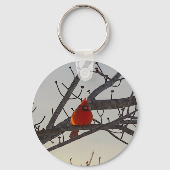 Porte-clés Le Cardinal Au Matin (Recto)