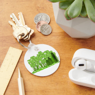 Porte-clés Le chapeau le plus haut de Leprechaun couché dans