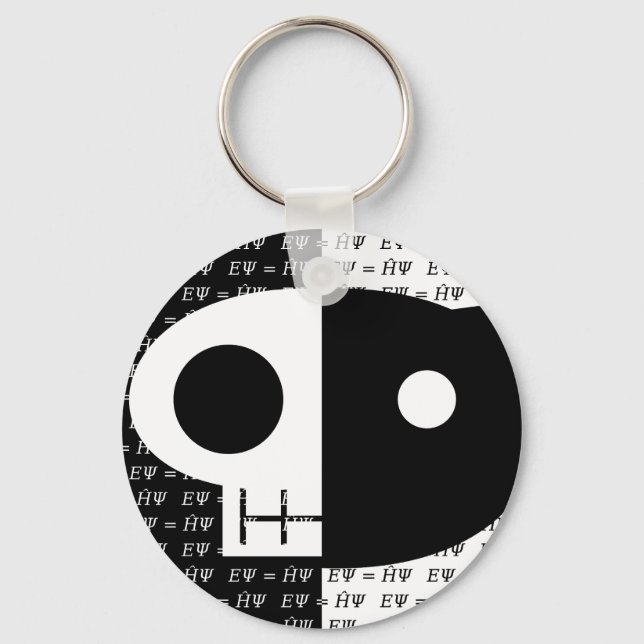 Porte-clés Le chat de Schrödinger (Recto)