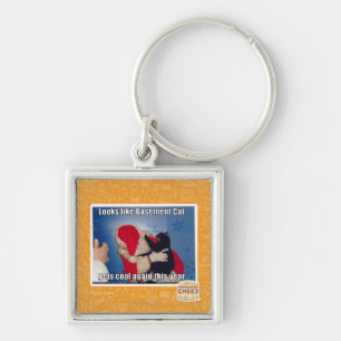 Porte-clés Le chat de sous-sol obtient le charbon