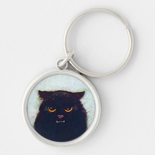 Porte-clés Le chat noir (Devant)