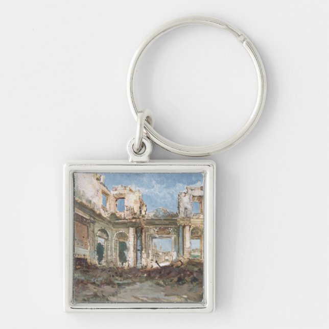 Porte-clés Le château de Saint-Nuage après le feu (Devant)