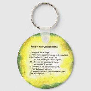 Porte-clés Le chemin de vie des commandements
