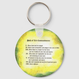 Porte-clés Le chemin de vie des commandements