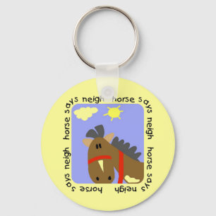 Porte-clés Le cheval indique des T-shirts et des cadeaux d'he