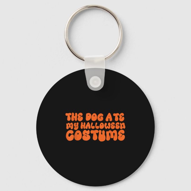 Porte-clés Le Chien A Mangé Mon Costume Halloween (Recto)