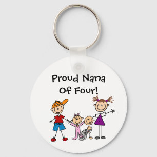 Porte-clés Le chiffre customisé de bâton badine des porte -