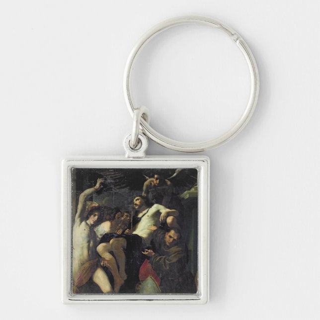 Porte-clés Le Christ a adoré par les anges, St SebastiAn (Devant)