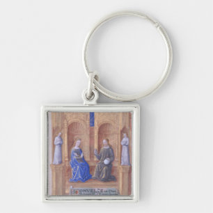 Porte-clés Le Christ et Vierge Marie couronnée