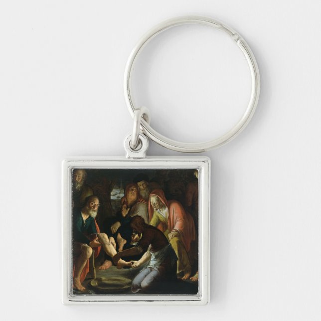 Porte-clés Le Christ lavant les pieds des disciples, 1623 (Devant)